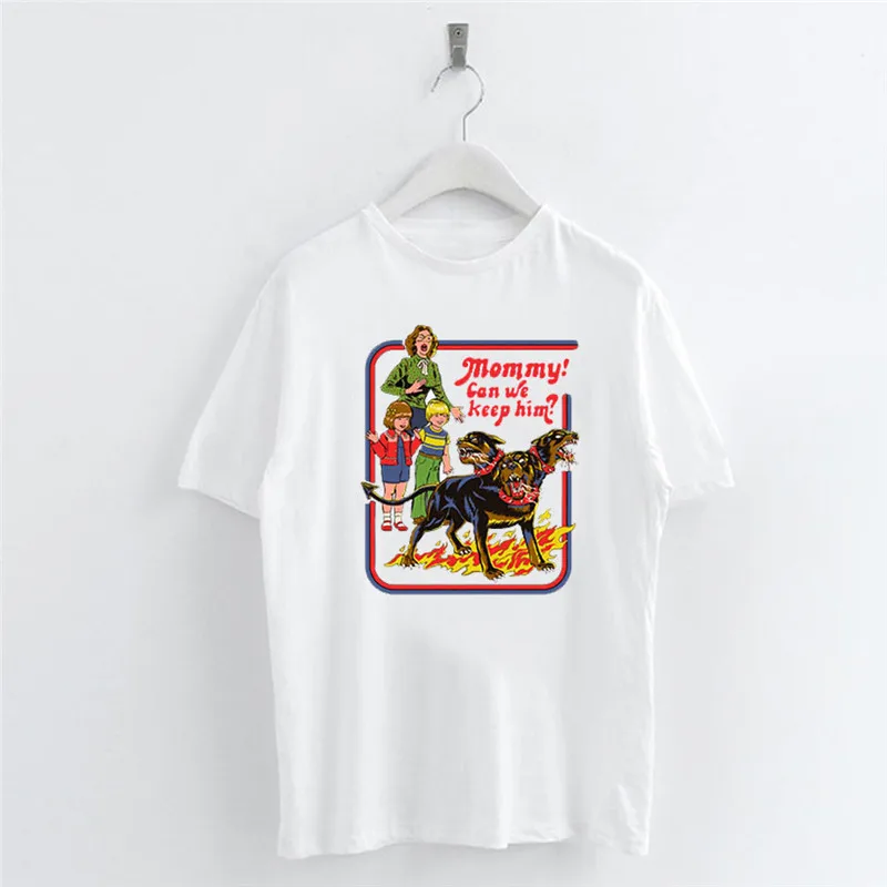 Mommy Can We Keep Him Letters Dogs Printed T-shirt Round Neck Short Sleeve Female T-shirts Summer Casual Slim Women T Shirts Top
Mommy Can We Keep Him Letters Dogs Printed T-shirt Round Neck Short Sleeve Female T-shirts Summer Casual Slim Women T Shirts Top