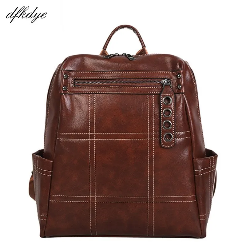 Female Backpack Shoulder Bags Brand High Quality Leather Women Backpack Retro Large Mochila For Teenage Girls Casual Bag
Female Backpack Shoulder Bags Brand High Quality Leather Women Backpack Retro Large Mochila For Teenage Girls Casual Bag