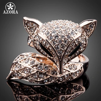 AZORA New Rose Gold Color with Rhinestones My Fox Beauty Fancy Ring TR0098
AZORA New Rose Gold Color with Rhinestones My Fox Beauty Fancy Ring TR0098