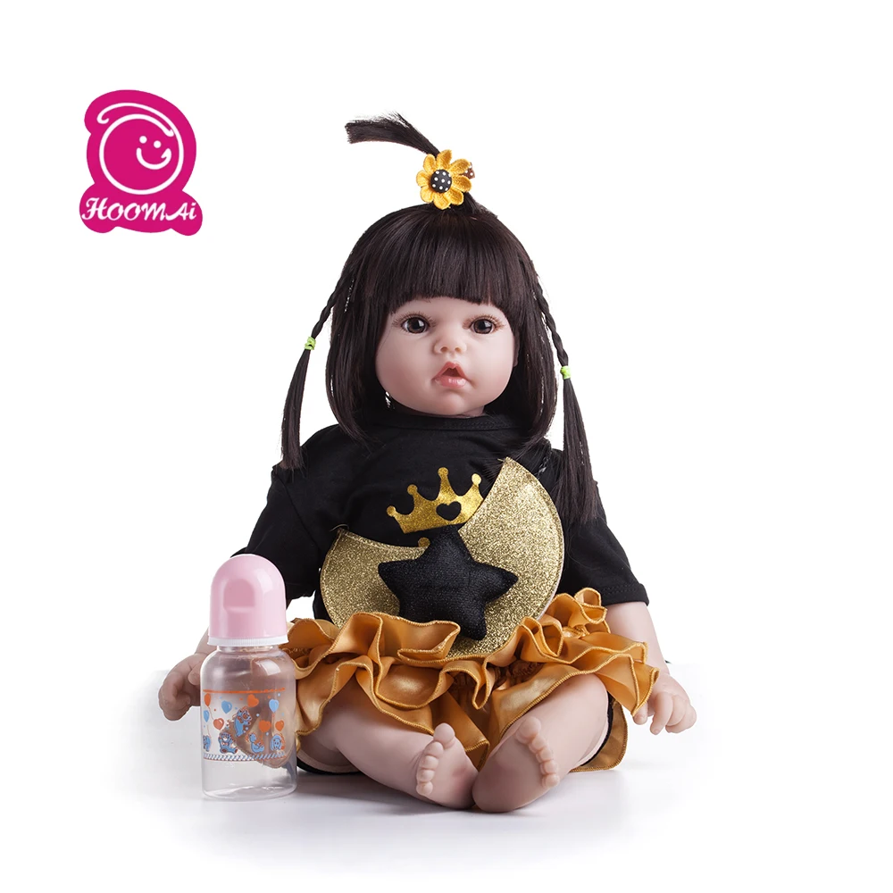 55cm Silicone Reborn Baby Newborn Dolls Cute Princess Bebe Lifelike Realistic Boneca Lifelike Girl Birthday Toys For Children
55cm Silicone Reborn Baby Newborn Dolls Cute Princess Bebe Lifelike Realistic Boneca Lifelike Girl Birthday Toys For Children