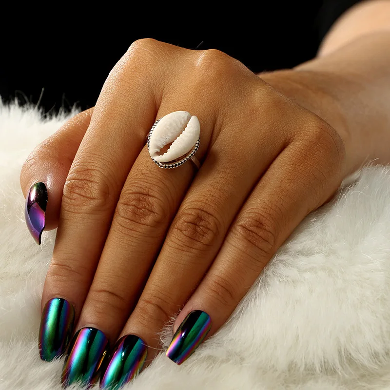 Bohemia Ancient Silver Color Cowrie Shell Ring for Women Knuckle Middle Finger Ring Fashion Beach Jewelry
Bohemia Ancient Silver Color Cowrie Shell Ring for Women Knuckle Middle Finger Ring Fashion Beach Jewelry