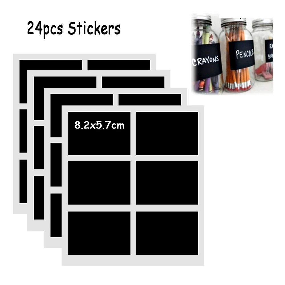 ZUCZUG DIY Kitchen Jam Jar Labels Stickers 24pcs Sugar Bowl Stickers Black Board Chalkboard Bottle Home Decor
ZUCZUG DIY Kitchen Jam Jar Labels Stickers 24pcs Sugar Bowl Stickers Black Board Chalkboard Bottle Home Decor