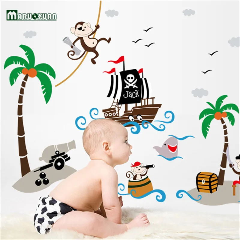 Maruoxuan Hot Style Popular Kindergarten Children Room Wall Stickers Cartoon Animals Pirate Ship Vinyl Mural Diy Child Wallpaper
Maruoxuan Hot Style Popular Kindergarten Children Room Wall Stickers Cartoon Animals Pirate Ship Vinyl Mural Diy Child Wallpaper