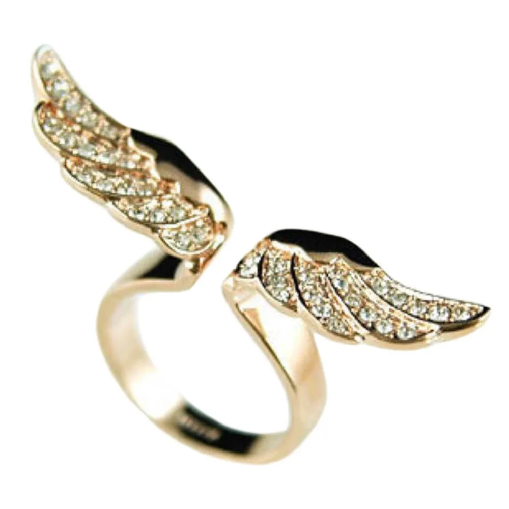 2017 NEW Arrival Charming Jewelry Golden Angel Wings Shaped Full Inlaid Lady Ring Drop Shipping High Quality
2017 NEW Arrival Charming Jewelry Golden Angel Wings Shaped Full Inlaid Lady Ring Drop Shipping High Quality