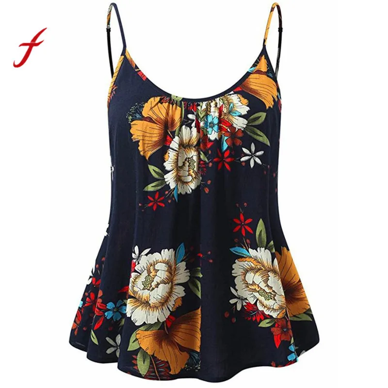 Feitong New Arrival T Shirt 2018 New Sexy Women's Sleeveless Summer Floral Print Spaghetti Strappy Summer Style Casual T Shirt
Feitong New Arrival T Shirt 2018 New Sexy Women's Sleeveless Summer Floral Print Spaghetti Strappy Summer Style Casual T Shirt