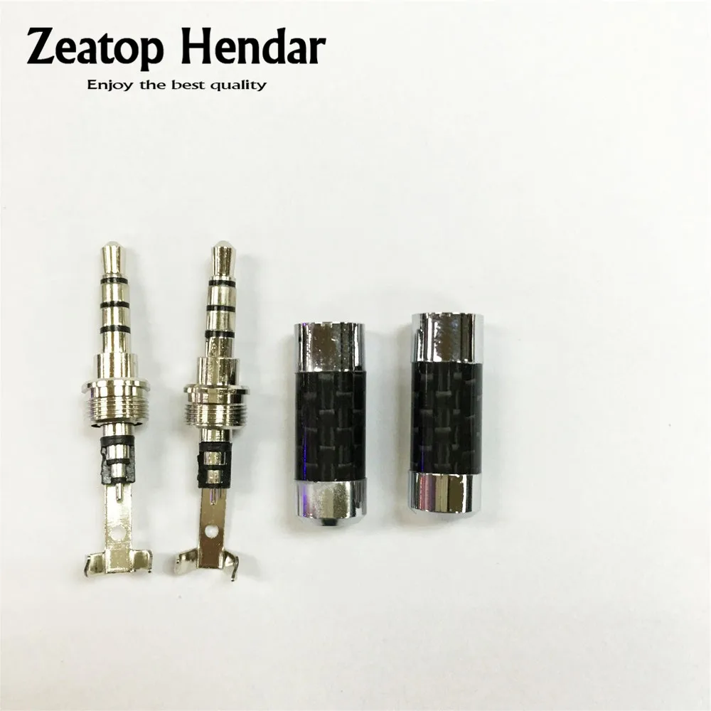 10Pcs High Quality Rhodium Plated Carbon Fiber 3.5mm Stereo 4Pole Male Plug Straight Audio Connector Solder
10Pcs High Quality Rhodium Plated Carbon Fiber 3.5mm Stereo 4Pole Male Plug Straight Audio Connector Solder