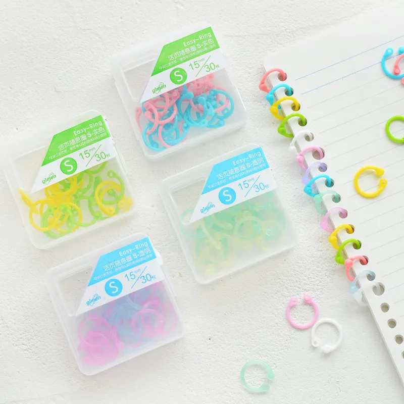 New DIY Ring Binder for Notebook Loose Leaf Spiral Album Diary Book Binding Rings Multi-Color Stationery Office Supply
New DIY Ring Binder for Notebook Loose Leaf Spiral Album Diary Book Binding Rings Multi-Color Stationery Office Supply