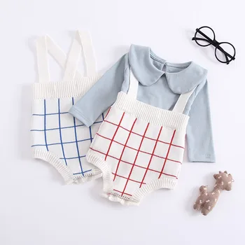 Baby Girl's Strapless Thin Stripes Design 100% Cotton Knitted White Rompers Triangle Design Spring Summer Bebi Rompers Set
Baby Girl's Strapless Thin Stripes Design 100% Cotton Knitted White Rompers Triangle Design Spring Summer Bebi Rompers Set