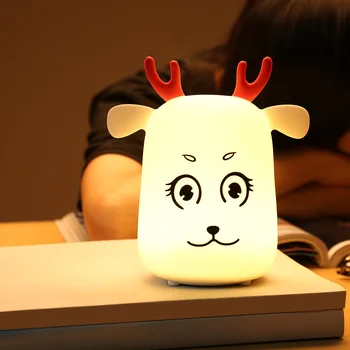 LED Night Lights Rechargeable Silicone Deer Night Light Tap Control for Bedroom Living Room Christmas Gift Indoor Night Lighting
LED Night Lights Rechargeable Silicone Deer Night Light Tap Control for Bedroom Living Room Christmas Gift Indoor Night Lighting