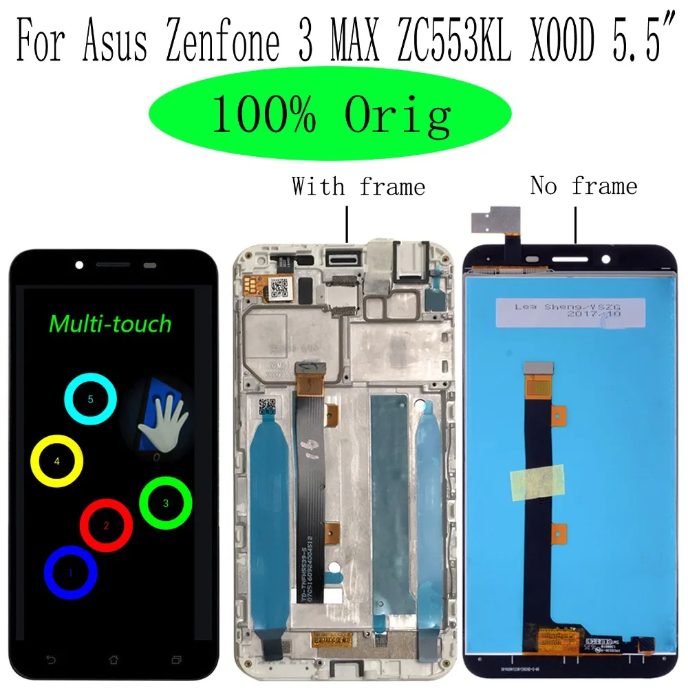 Shyueda 100% Orig A+ 5.5" For Asus Zenfone 3 MAX ZC553KL X00D LCD Display Touch Screen Digitizer Assembly Parts
Shyueda 100% Orig A+ 5.5" For Asus Zenfone 3 MAX ZC553KL X00D LCD Display Touch Screen Digitizer Assembly Parts