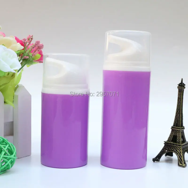50ml 80ml Purple Cosmetic Container Empty Airless Pump Plastic PP Bottles Travelling Liquid Use 100pcs/lot DHL Free Shipping
50ml 80ml Purple Cosmetic Container Empty Airless Pump Plastic PP Bottles Travelling Liquid Use 100pcs/lot DHL Free Shipping