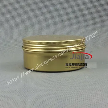 150g gold aluminum jar/tin/can with aluminum lid.Aromatherapy tin,150ml cosmetic jar,for cream/candles/food storage
150g gold aluminum jar/tin/can with aluminum lid.Aromatherapy tin,150ml cosmetic jar,for cream/candles/food storage