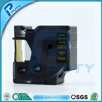 10 packs 19mm Gold on Black 45814 compatible label tapes for dymo label printers
10 packs 19mm Gold on Black 45814 compatible label tapes for dymo label printers
