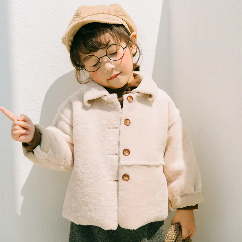 2018 New Children Jacket Winter Casual Style Single Breasted Long Sleeve Turn-down Collar Boy Warm Outerwear Girl Fur body Coat
2018 New Children Jacket Winter Casual Style Single Breasted Long Sleeve Turn-down Collar Boy Warm Outerwear Girl Fur body Coat
