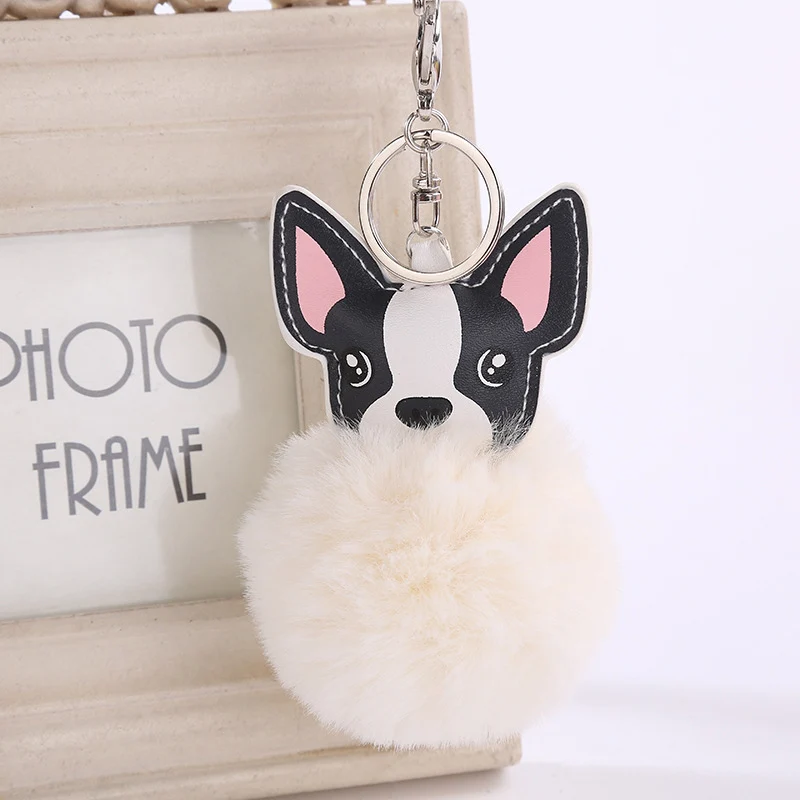 Cute pompom keychain puppy key chain fluffy fake rabbit fur ball women car bag pompon key ring pom pom holder jewellery Gift
Cute pompom keychain puppy key chain fluffy fake rabbit fur ball women car bag pompon key ring pom pom holder jewellery Gift