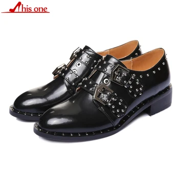 THIS ONE 2018 NEW Monk Shoes Women Top Quality Brand Patent Cow Leather Buckle Strap Round Toe Dress Oxfords Lady
THIS ONE 2018 NEW Monk Shoes Women Top Quality Brand Patent Cow Leather Buckle Strap Round Toe Dress Oxfords Lady