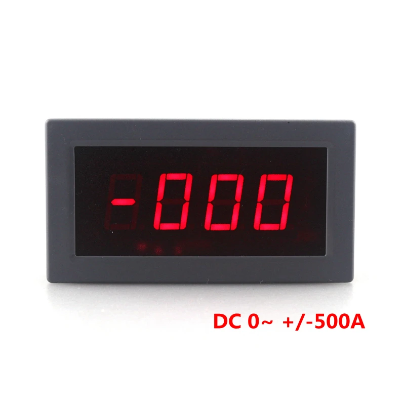DC -500A to +500A Or -50A to +50A Digital Ammeter Test Positive and Negative Current Meter 5V Power Supply Red Led Display
DC -500A to +500A Or -50A to +50A Digital Ammeter Test Positive and Negative Current Meter 5V Power Supply Red Led Display