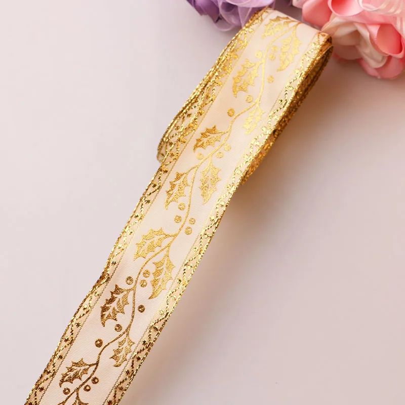 4cm5yards DIY AccessoriesRibbon with wire edge, hard mesh, ribbon, gold ribbon, decorative tree gift box, bowknot wrapping
4cm5yards DIY AccessoriesRibbon with wire edge, hard mesh, ribbon, gold ribbon, decorative tree gift box, bowknot wrapping