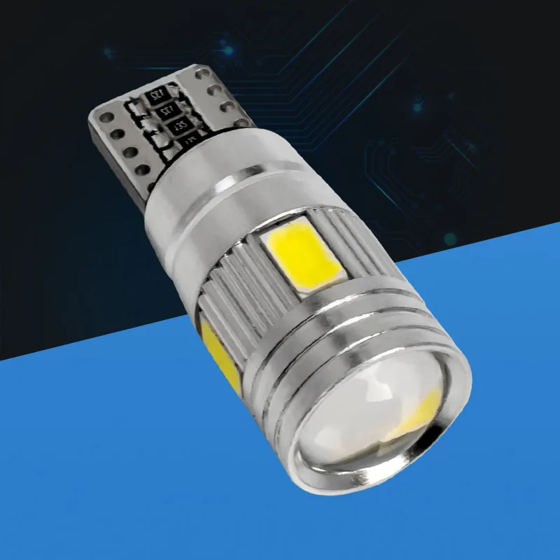 T10 W5W 168 501 194 CANBUS NO OBC ERROR 6 SMD 5630 5730 LED Auto Wedge Light with Lens Projector Aluminum Case Car Lamp Bulb
T10 W5W 168 501 194 CANBUS NO OBC ERROR 6 SMD 5630 5730 LED Auto Wedge Light with Lens Projector Aluminum Case Car Lamp Bulb