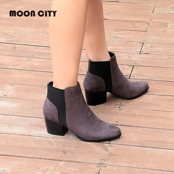 2019 Women Fashion Chelsea Boots spring & Autumn Shoes Woman Ankle Boots Femme Fur Leather Booties Ladies Causal Short Boots
2019 Women Fashion Chelsea Boots spring & Autumn Shoes Woman Ankle Boots Femme Fur Leather Booties Ladies Causal Short Boots