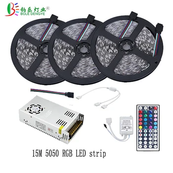 5M 10M 15M 20M 30leds/m IP20 5050 LED strip Diode tape + 44 key IR Remote Controller + Power Supply dc 12V 2A 5A 8A Full Set
5M 10M 15M 20M 30leds/m IP20 5050 LED strip Diode tape + 44 key IR Remote Controller + Power Supply dc 12V 2A 5A 8A Full Set