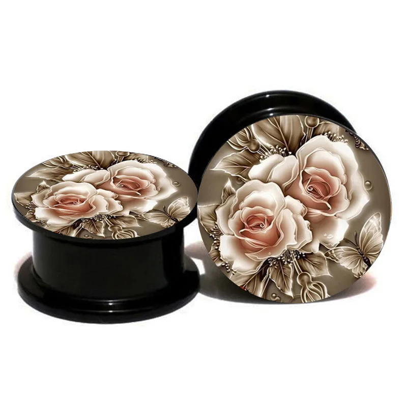 LE SKY Fashion Charm Flower Ear Gauges Plugs Tunnels Screw Fit Expansion Ear Stretched Piercing Tunnel Sexy Body Jewelry
LE SKY Fashion Charm Flower Ear Gauges Plugs Tunnels Screw Fit Expansion Ear Stretched Piercing Tunnel Sexy Body Jewelry