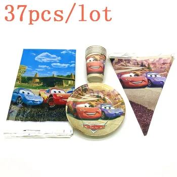 37Pcs Disney Cars Lightning McQueen Paper Cup Plate Flag Tablecloth Kid Birthday Family Party Wedding Banner Decoration Supply
37Pcs Disney Cars Lightning McQueen Paper Cup Plate Flag Tablecloth Kid Birthday Family Party Wedding Banner Decoration Supply