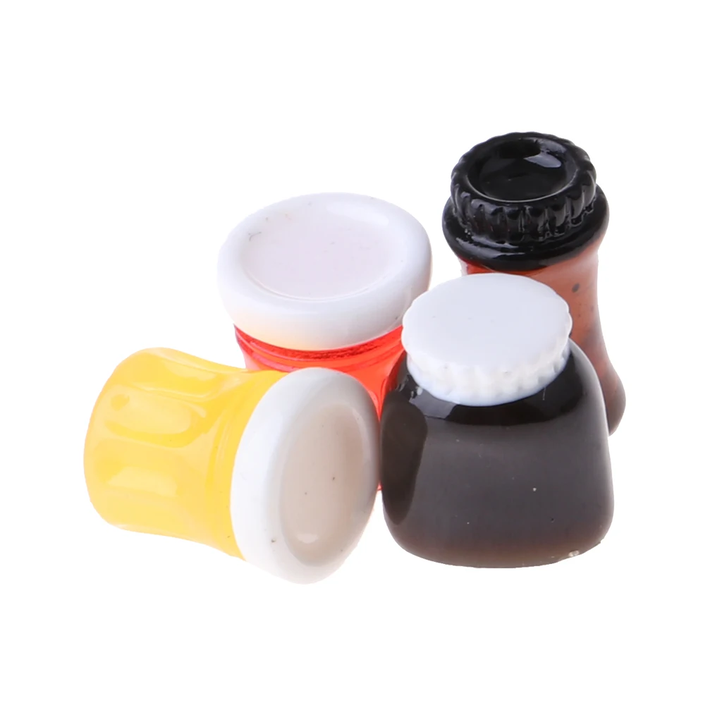 25 Pieces 1/12 Dolls House Miniature Kitchen Foods Groceries Any Room Life Scenes Decor Dried Foods Glass Jar Fruit Jam Bottles