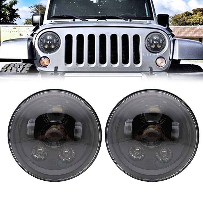 Круглсветодиодный светодиодные фары для Jeep Wrangler JK H4, 2 шт., 7 дюймов, 45 Вт, фары головного света для Land Rover Defender TJ LJ.
Круглсветодиодный светодиодные фары для Jeep Wrangler JK H4, 2 шт., 7 дюймов, 45 Вт, фары головного света для Land Rover Defender TJ LJ.