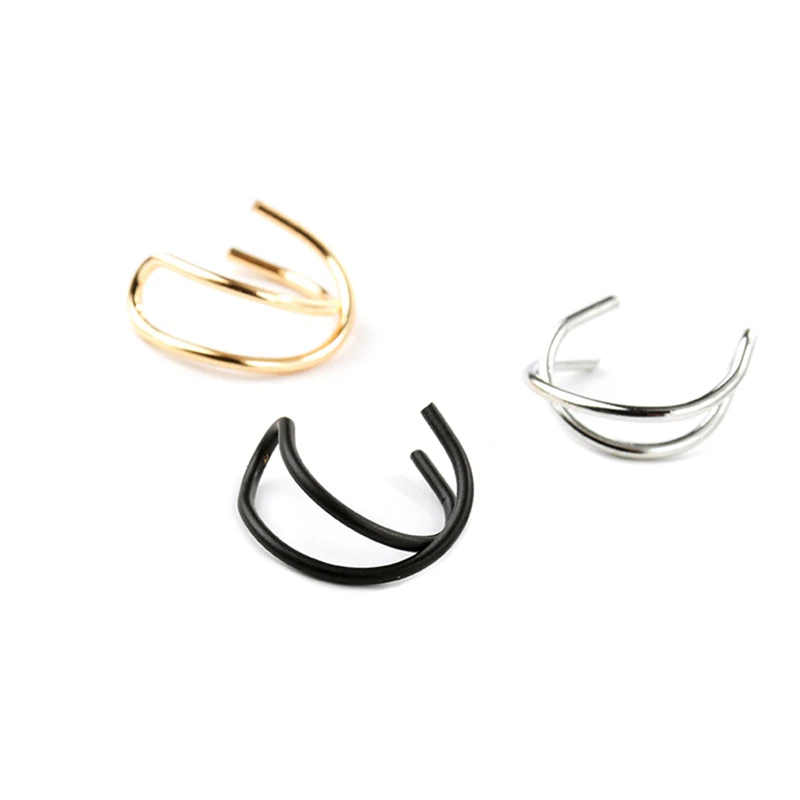 1 PC Fashion Simple Double C Cartilage Non-piercing Cuff Clip On Ear Earrings Gifts For Women Men Ear Clip
1 PC Fashion Simple Double C Cartilage Non-piercing Cuff Clip On Ear Earrings Gifts For Women Men Ear Clip