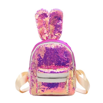 Sequins Backpack Cute Rabbit Ears Shoulder Bag For Women Girls Travel Bag Bling Shiny Backpack Mochila Feminina Escolar 2019 New
Sequins Backpack Cute Rabbit Ears Shoulder Bag For Women Girls Travel Bag Bling Shiny Backpack Mochila Feminina Escolar 2019 New