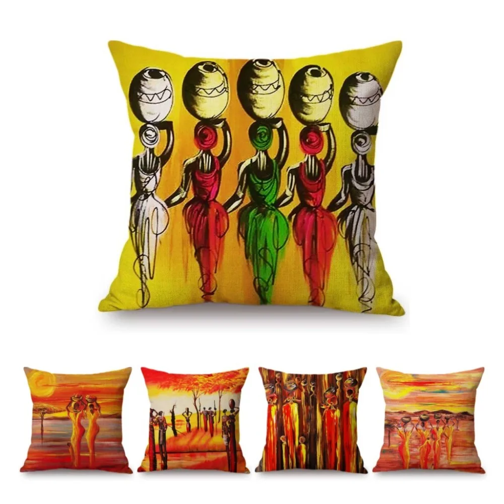 Fashion Africa Abstract African Women Oil Painting Home Sofa Decorative Pillow Bright Impressionist Art Painting Cushion Cover
Fashion Africa Abstract African Women Oil Painting Home Sofa Decorative Pillow Bright Impressionist Art Painting Cushion Cover