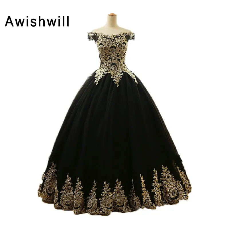 Black Gold Quinceanera Dress Style 80433r Quinceanera Mall