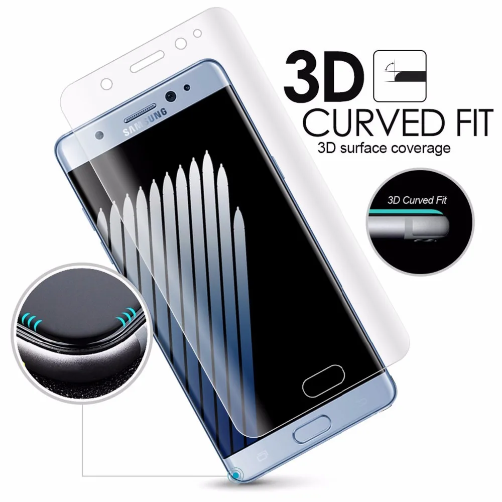 FEBIDEA 3D Curved Full Cover Tempered Glass Screen Protector For Samsung Galaxy Note 7 FE Screen Protective Glass Film
FEBIDEA 3D Curved Full Cover Tempered Glass Screen Protector For Samsung Galaxy Note 7 FE Screen Protective Glass Film