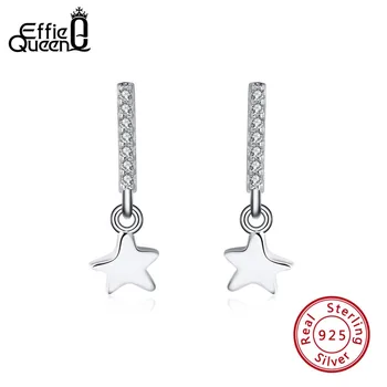 Effie Queen 925 Sterling Silver Stud Earrings with AAA Zircon Star Pattern Women Silver Earring Vintage Jewelry Party Gift BE116
Effie Queen 925 Sterling Silver Stud Earrings with AAA Zircon Star Pattern Women Silver Earring Vintage Jewelry Party Gift BE116