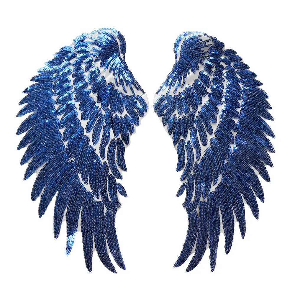2PCS Blue Sequin Feather Angel Wings Sew Iron on Patches Dreamy Appliques 33CM For Dress Jeans Shirt DIY Decoration
2PCS Blue Sequin Feather Angel Wings Sew Iron on Patches Dreamy Appliques 33CM For Dress Jeans Shirt DIY Decoration