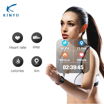 Colorful sports wristband Blood pressure smart bracelet heart rate Smart band weather call message reminder remote camera music
Colorful sports wristband Blood pressure smart bracelet heart rate Smart band weather call message reminder remote camera music