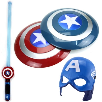 Boys, Children, Captain America Toy, Shield, Mask, Sound Lightsaber, Cos Props To Perform Halloween Cloak Toys
Boys, Children, Captain America Toy, Shield, Mask, Sound Lightsaber, Cos Props To Perform Halloween Cloak Toys