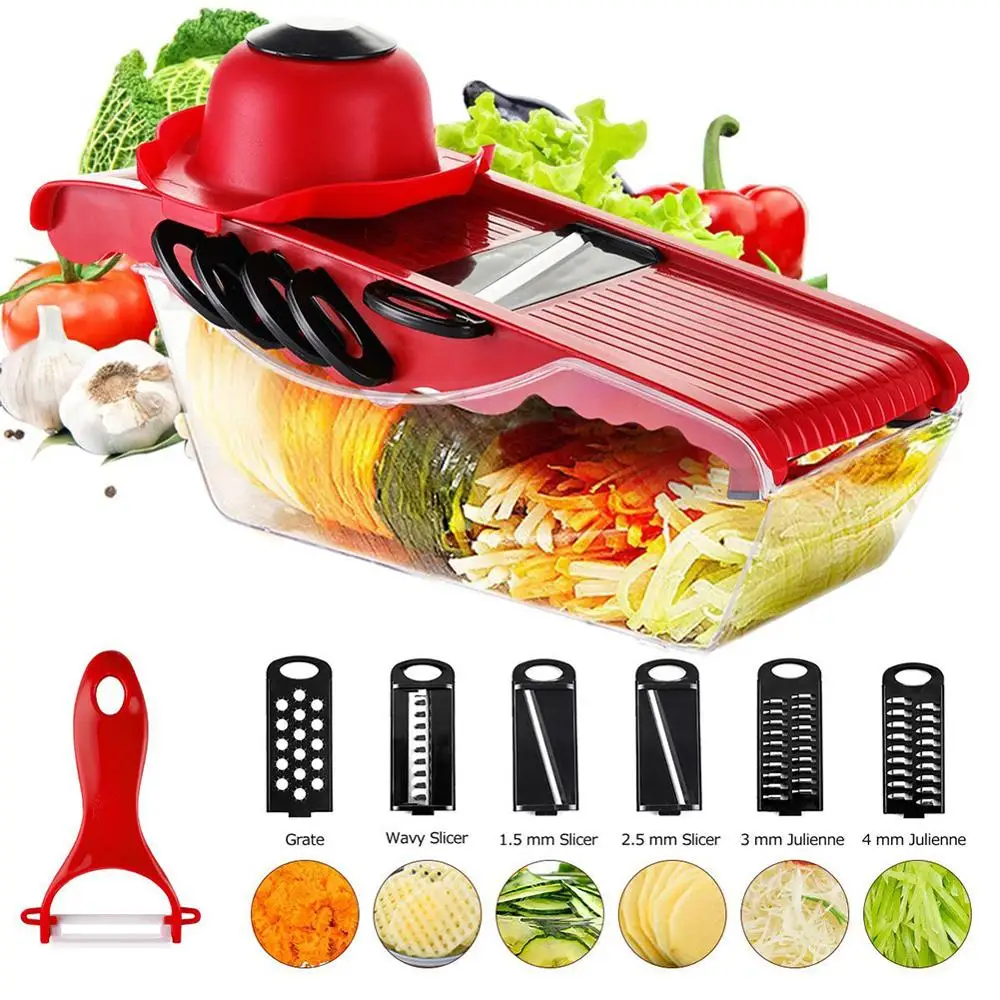 Multi-function Vegetable Slicer Grater Mandoline Potato Peeler Vegetable Cutter Carrot Onion Fruit Tools Kitchen Accessories
Multi-function Vegetable Slicer Grater Mandoline Potato Peeler Vegetable Cutter Carrot Onion Fruit Tools Kitchen Accessories