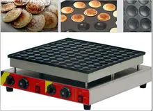 

Free Shipping 100 Pcs Commercial Use 110v 220v Dutch Pancakes Maker Non-stick Poffertjes Maker Machine Mini Waffle Baker