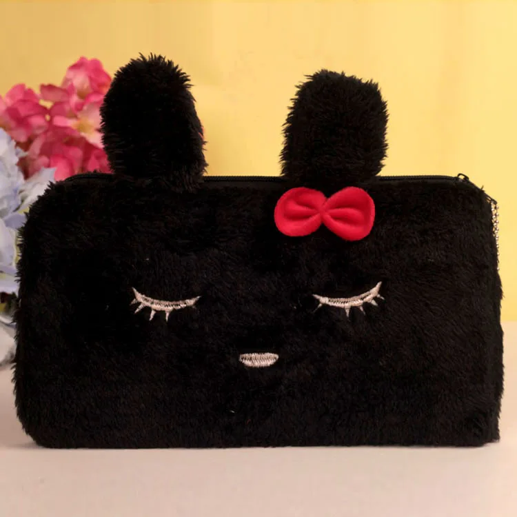 Bear pencil cases for girls Kawaii Plush panda pen bag stationery pouch kids gift school office supply Estuche 18