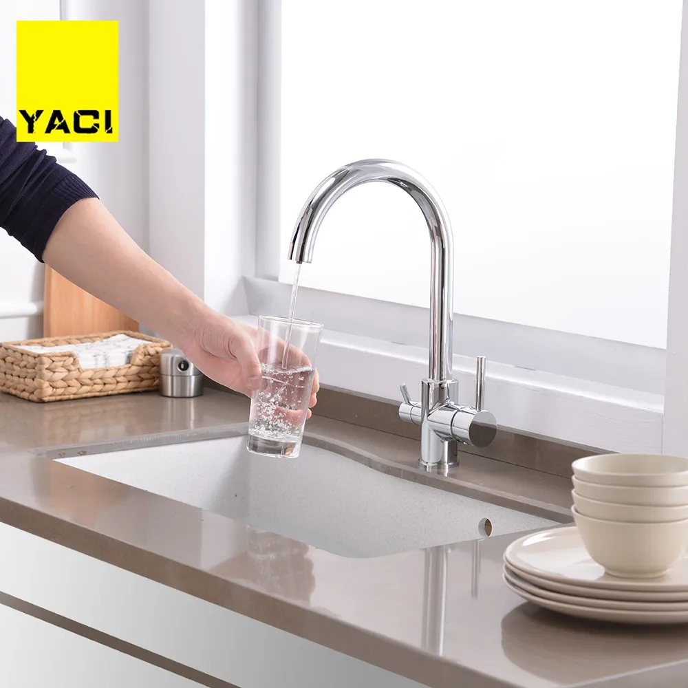 YACI Filter Kitchen Faucets Deck Mounted Mixer Tap 360 Rotation with Water Purification Features Mixer Tap Crane For Kitchen
YACI Filter Kitchen Faucets Deck Mounted Mixer Tap 360 Rotation with Water Purification Features Mixer Tap Crane For Kitchen
