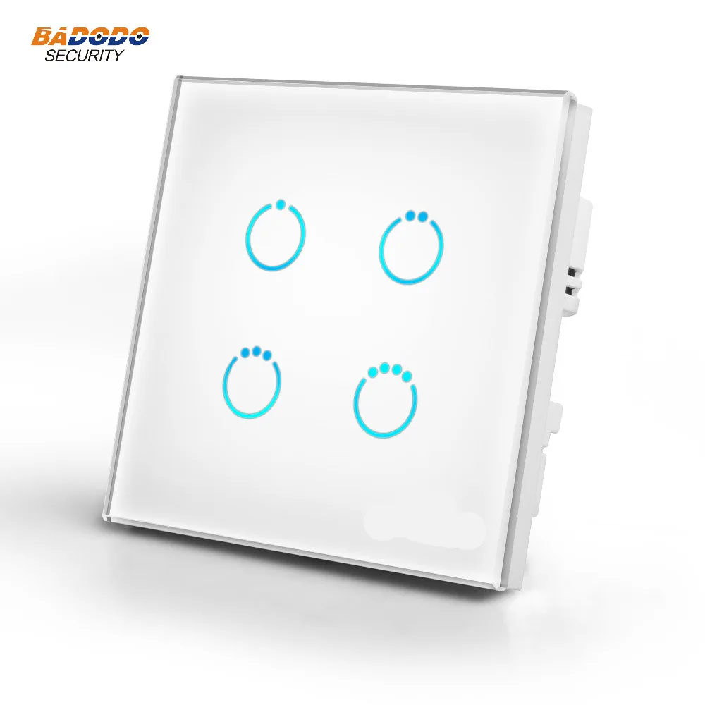 Z-Wave Plus MCO home Glass Touch Panel power Switch EU868.42MHz 4 gang ON/OFF power 4 relay switch MH-S314 lamp light control
Z-Wave Plus MCO home Glass Touch Panel power Switch EU868.42MHz 4 gang ON/OFF power 4 relay switch MH-S314 lamp light control