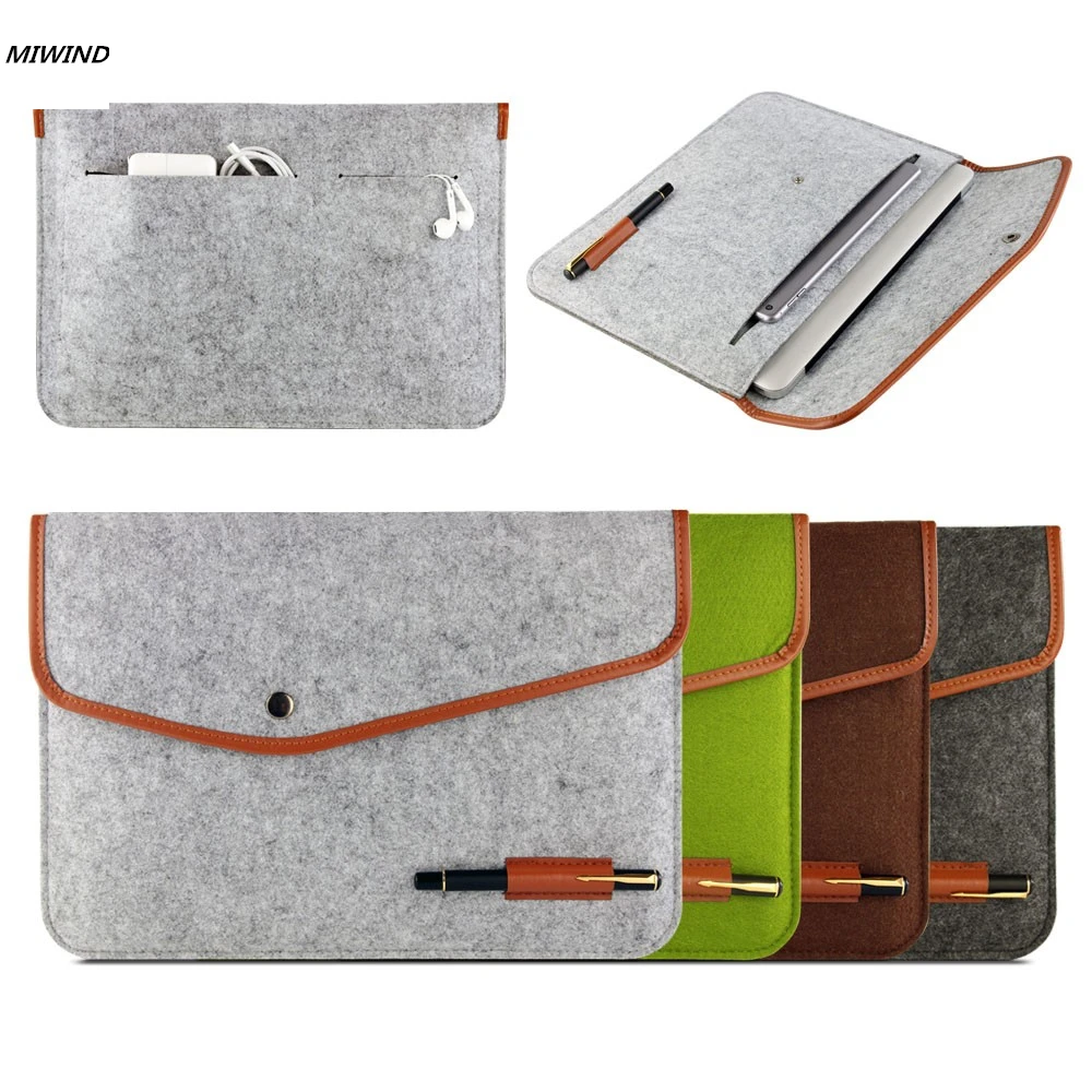 High Quality Notebook Laptop Wool Felt Sleeve Bag for Macbook Air 11" 13" 15"Protective Case Computer Bag Laptop Bag Liner Bag
High Quality Notebook Laptop Wool Felt Sleeve Bag for Macbook Air 11" 13" 15"Protective Case Computer Bag Laptop Bag Liner Bag