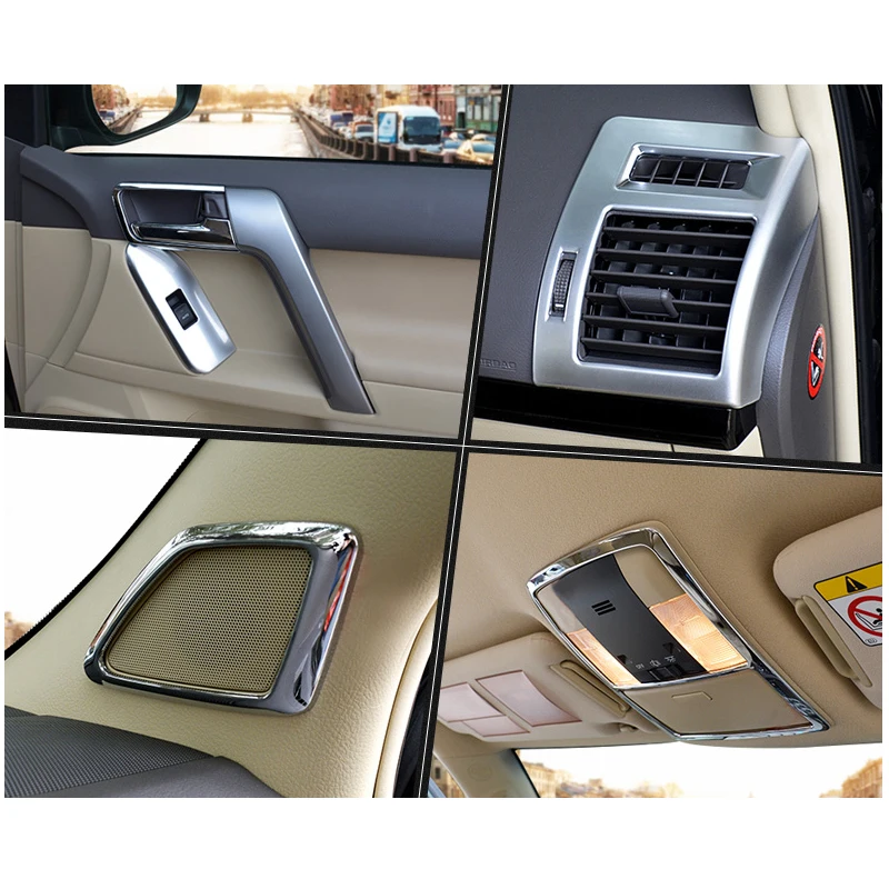 For Toyota Land Cruiser 150 Prado LC150 FJ150 2010-2017 Interior Moulding Trim Cover Chrome Package Car Styling Accessories
For Toyota Land Cruiser 150 Prado LC150 FJ150 2010-2017 Interior Moulding Trim Cover Chrome Package Car Styling Accessories