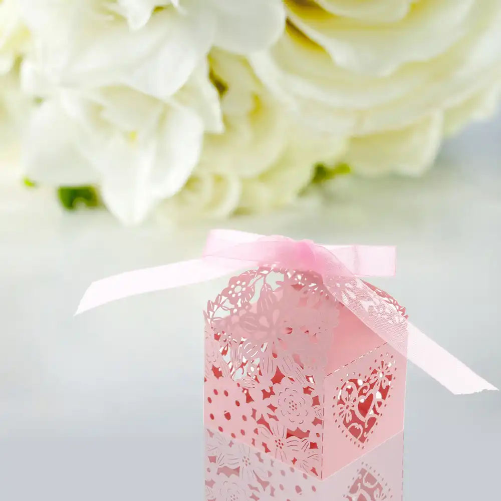 laser cut butterfly candy box for festival party candy gift box