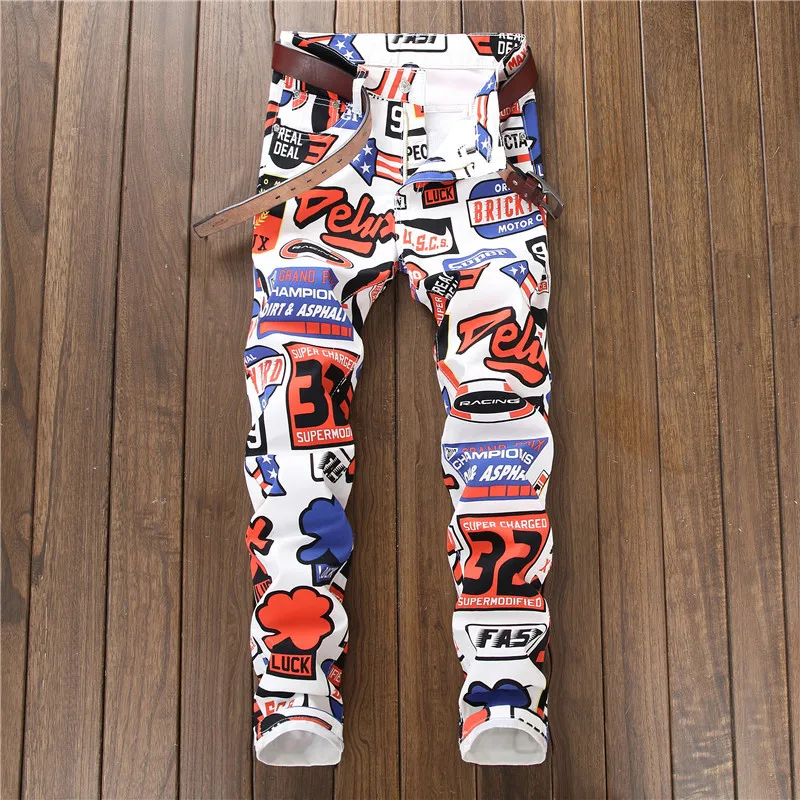 2019 CHOLYL new jeans men imprimer Color printing design stretch jeans Soft Comfortable European and American style jeans men 
2019 CHOLYL new jeans men imprimer Color printing design stretch jeans Soft Comfortable European and American style jeans men