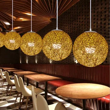 1pcs Hemp ball and twine chandelier rattan art pastoral restaurant lamp balcony corridor chandelier creative rattan art chandeli
1pcs Hemp ball and twine chandelier rattan art pastoral restaurant lamp balcony corridor chandelier creative rattan art chandeli