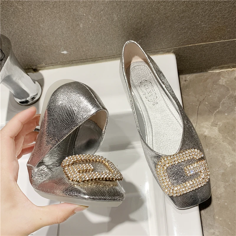 buty damskie 2019 Summer Women Ballet Flats shiny Rhinestone square head Slip on shallow office Female Comforted Boat shoes
buty damskie 2019 Summer Women Ballet Flats shiny Rhinestone square head Slip on shallow office Female Comforted Boat shoes
