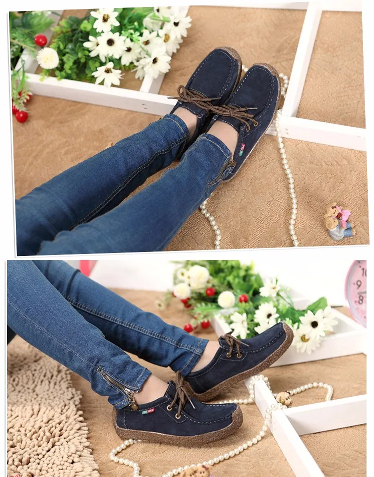 2016 Summer Fashion Woman Casual Shoes Wild Lace-up Woman Flats Comfortable Concise Woman Shoes Breathable Female Shoes aDT90 (1)